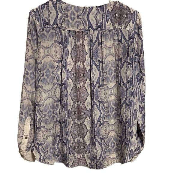 Rebecca Taylor- Semi Sheer 100% Silk Naked Skin Beach Blouse, Size 4 - Picture 9 of 15